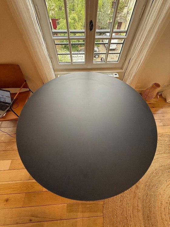 Kave Home Niut Dining Table Matt Black Finish – Metal (photo 8 of 8)