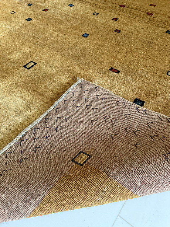 Image 1 of Tappeto persiano Gabbeh annodato a mano: design caldo e senza tempo (3,56 x 2,51 m)