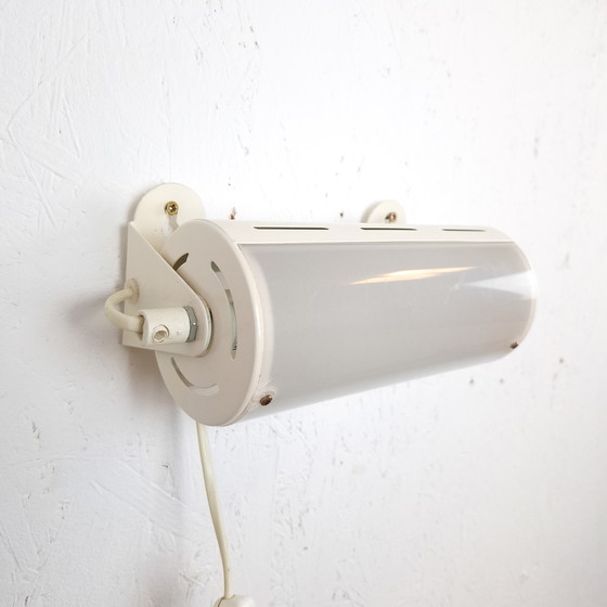 Image 1 of Vintage wall lamp Ikea Smyg bedside lamp metal/plastic white Maria Vinka