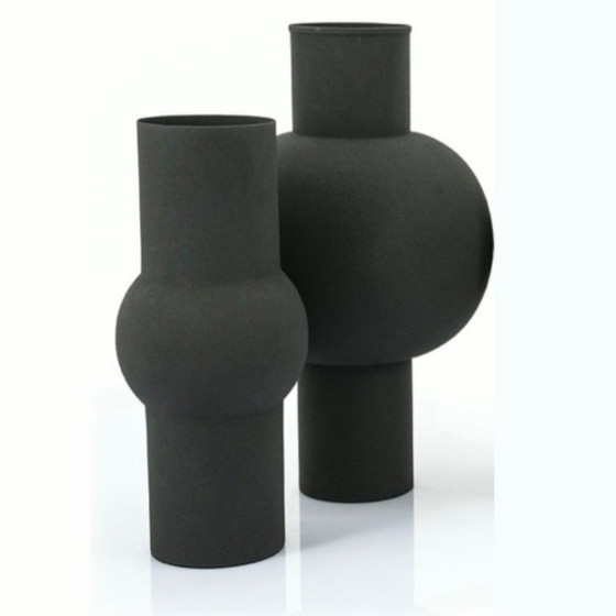 Image 1 of BLACK ROMAN VASES - Set of 5 ♥️ NEW