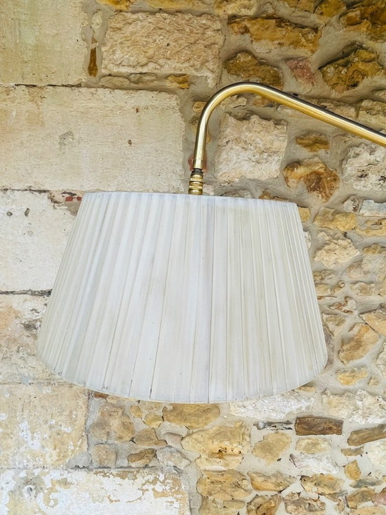 Mid-Century, Swivel,  Floor Lamp with Integrated Side Table, 1960s – Floor lights, Brass (photo 8 of 34)