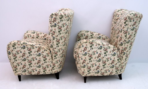 Pair of Paolo Buffa Mid-Century Modern Italian Armchairs, 1950s
