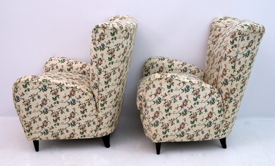 Image 1 of Paire de fauteuils italiens modernes du milieu du siècle de Paolo Buffa, années 1950