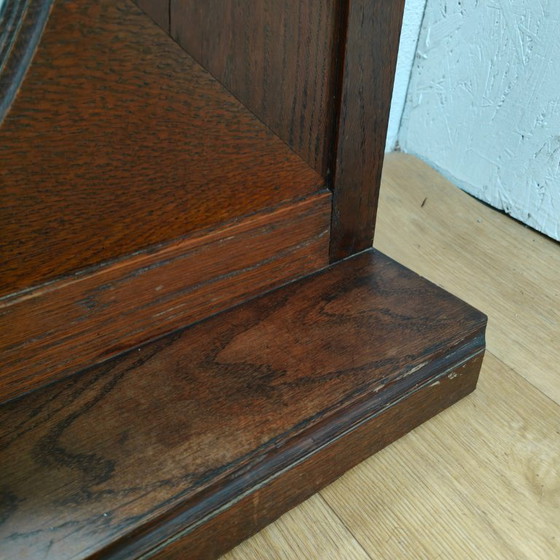 Image 1 of Specchio antico da camino rurale, taglio sfaccettato a specchio