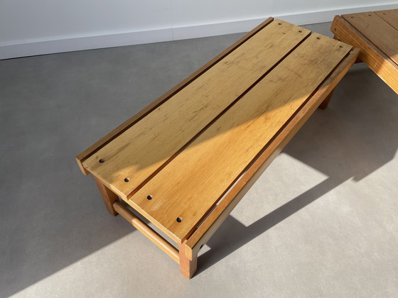 Image 1 of 2 x Rastad & Relling vintage houten bankjes