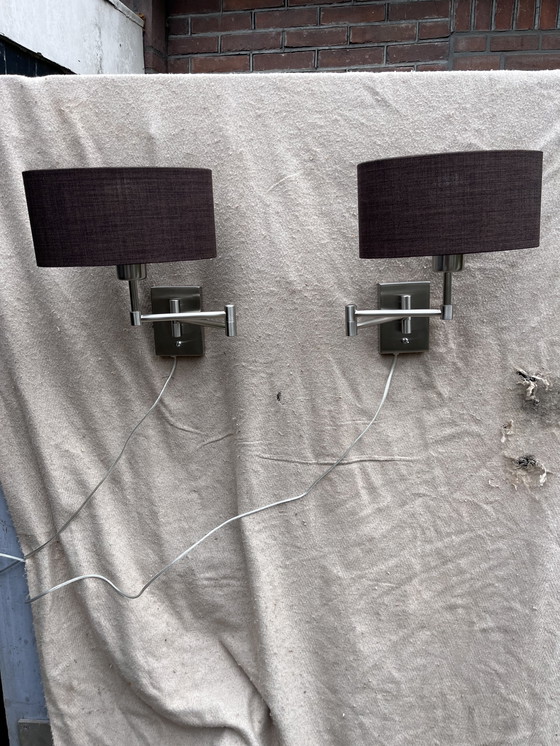 Image 1 of 2x Lampada da parete alla moda di Highlights, serie Heron Armada