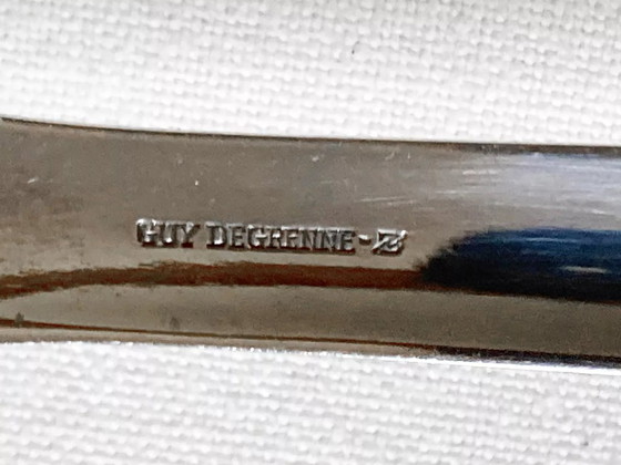 Image 1 of Couverts de service en inox et bakélite, Guy Degrenne
