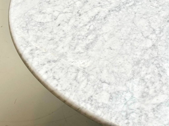 Image 1 of Round table in Carrara marble by Carlo Scarpa for Cattelan Italia, 1970s