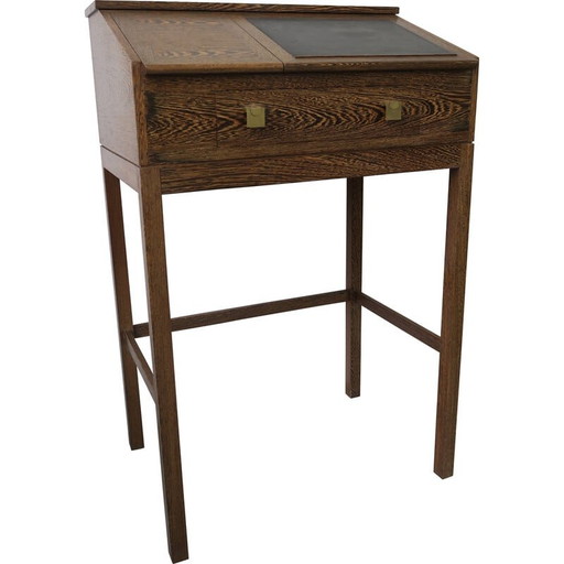 Mobiletto danese vintage in legno di macasar, anni '60