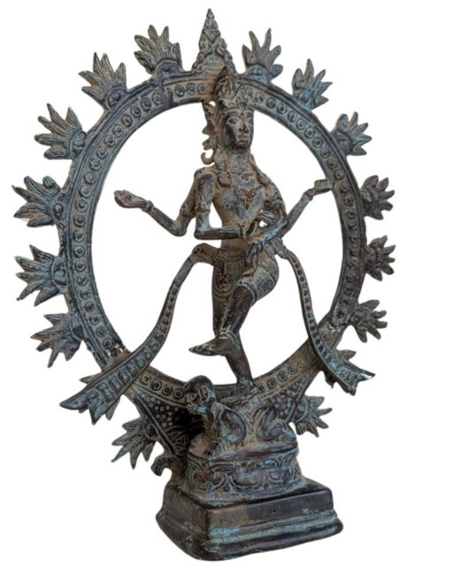 Bronzen Shiva Nataraja – Indonesië, 19e eeuw – beeldhouwkunst