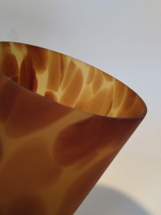 Image 1 of Vaas met tijgerprint DB Glass