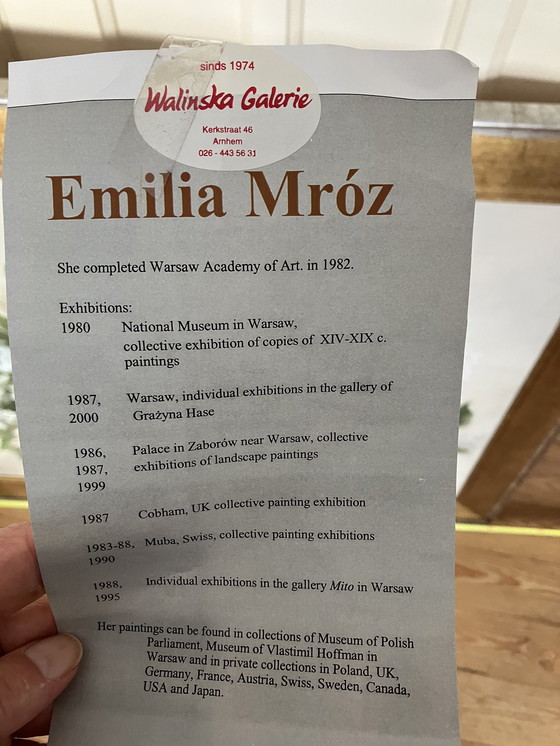 Image 1 of Mooi bloemenschilderij Emilia Mróz