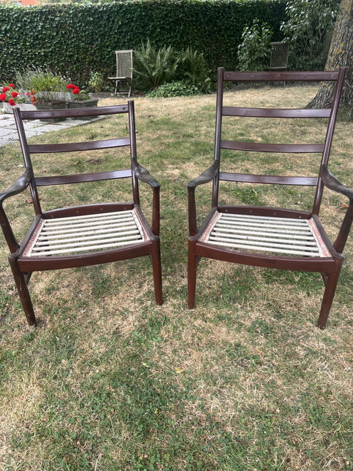 2 Parker Knoll Stühle – fauteuils, Wood