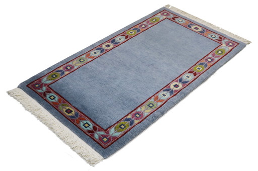 Modern designer Nepal rug 130 x 74 cm