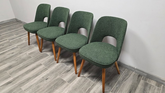 Image 1 of Eetkamerstoelen van Oswald Haerdtl voor Ton, set van 4