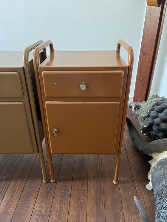 Image 1 of Industrieel design, nachtkastje, Mertens Mortsel, vintage 50, Mertens Mortsel