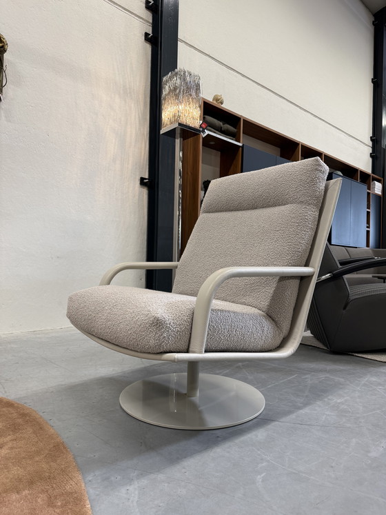 Image 1 of Leolux Kudo Draai fauteuil Boucle stof 