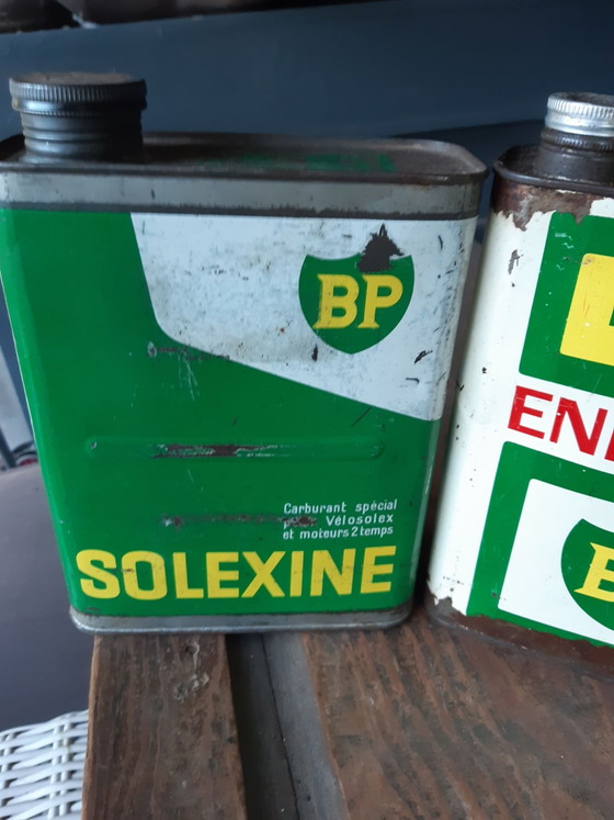 Lattine d'olio vintage BP – Oggetti decorativi, Metallo (photo 3 of 6)