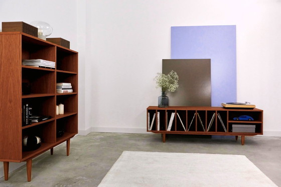 Image 1 of Libreria in rovere tinto teak - R02