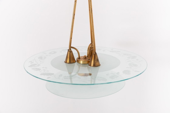 Image 1 of Plafondlamp Pietro Chiesa van Fontana Arte, Italië, jaren 1930.