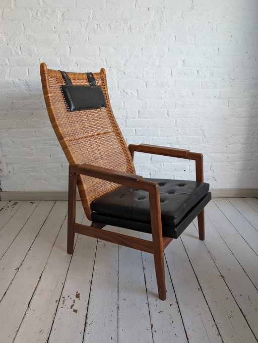Fauteuil en teck, P.J. Muntendam pour Gebr. Jonkers