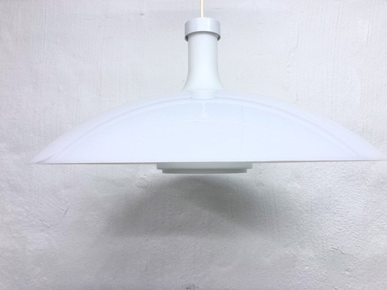 Image 1 of Große Pendelleuchte Glas Plastik Design Rolf Krüger Staff 60er 70er Space Age