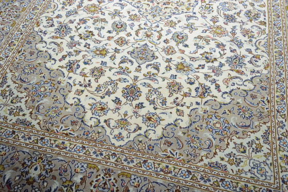 Image 1 of Kashan Cork - Persian carpet 341 x 242 cm - Beige