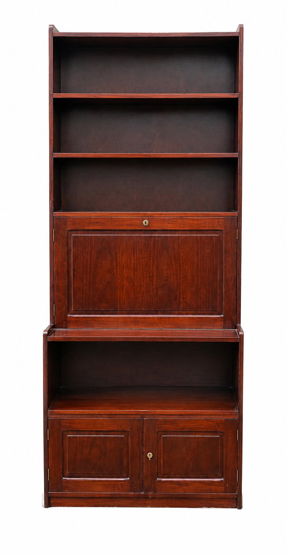 Escritorio con estantería frontal de cristal, secreter antiguo – Librerías, Wood (photo 3 of 6)
