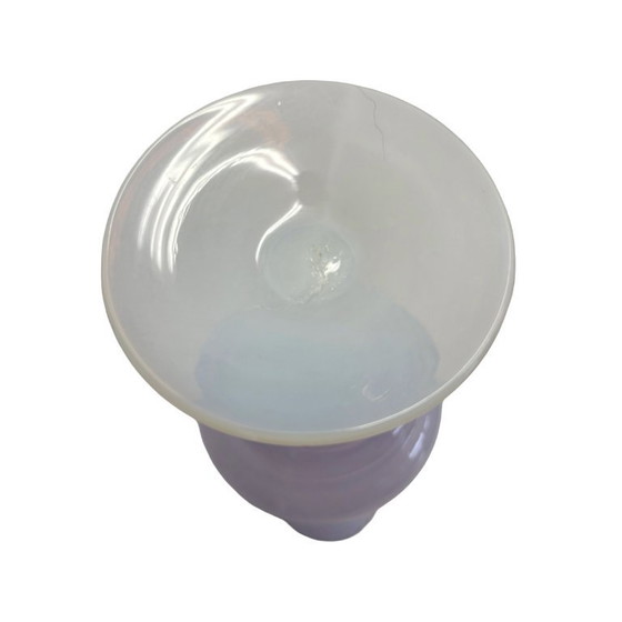 Image 1 of Italian white glass opaline vase – 1960s