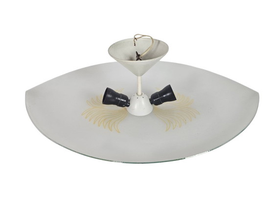 Image 1 of Philips - ovaal - paraplulamp - glas - metaal - Holland - 1960's