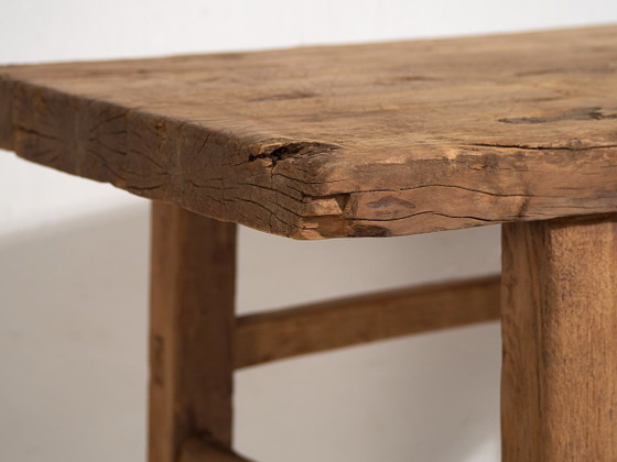 Antieke houten console tafel (ca. 1920) #6, Bruin, Rustic (foto 31 van 37)