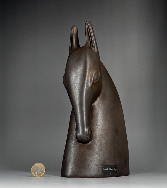Image 1 of IKEA BRODD Pferdekopf – Keramikskulptur von Anette Edmark | Skandinavisches Design