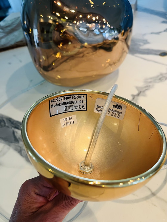 Image 1 of Lampada a sospensione mini Melt di Tom Dixon, colore oro, 3 pezzi