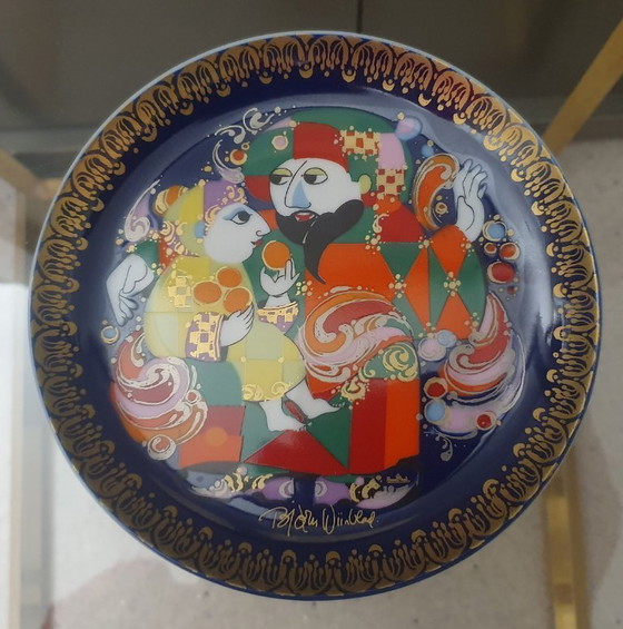 Image 1 of 4x Assiettes de collection Rosenthal Aladin Ligne studio Bjørn Wiinblad + livret