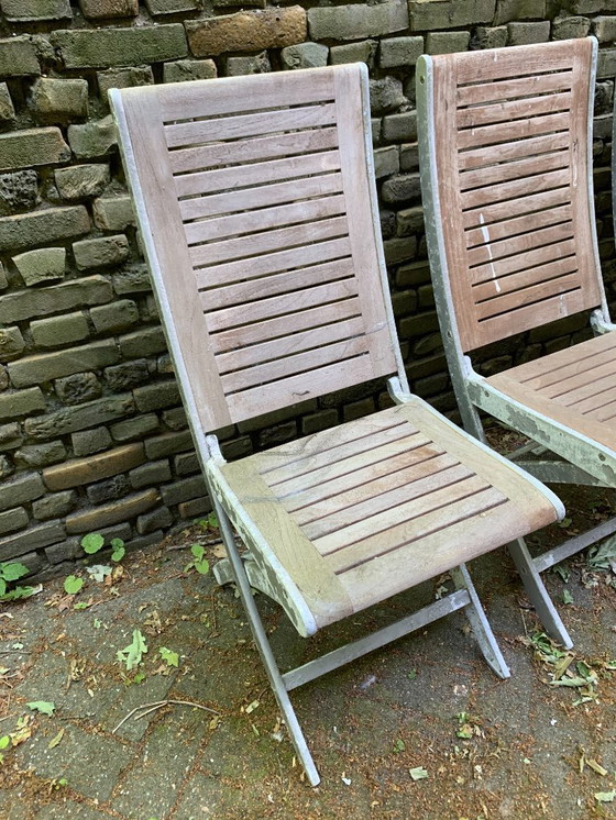 Image 1 of Design Folding Boat Set Teak (5)