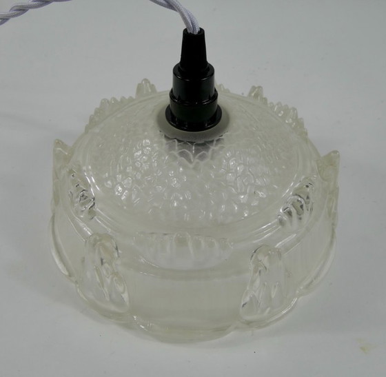 Image 1 of Lampada a sospensione vintage Ezan Art Déco con ghiaccioli