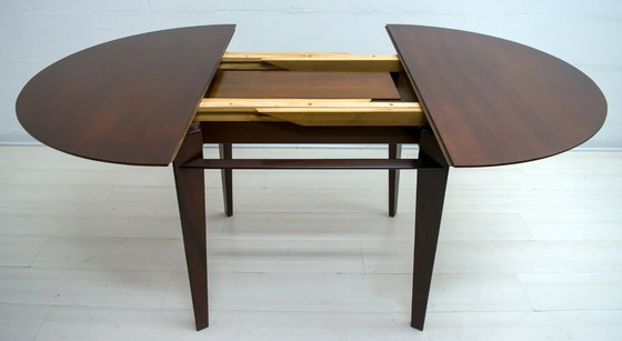 Image 1 of Edmondo Palutari für Dassi Mid Century Italienischer Teak-Esstisch und Stühle, 50er Jahre