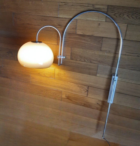 Image 1 of Vintage Design Dijkstra Dubbel Boog Wandlamp, 1970S