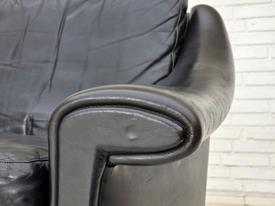 Image 1 of Dänischer Sessel aus den 1960er Jahren von Aage Christensen, Möbelleder.