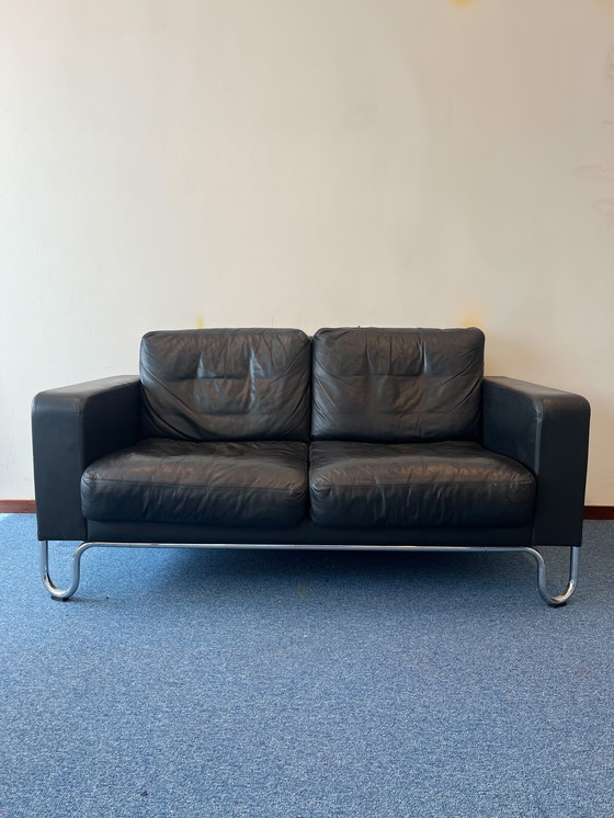 Image 1 of Dutch Originals Gispen AD2 Sofa - Schwarzes Leder