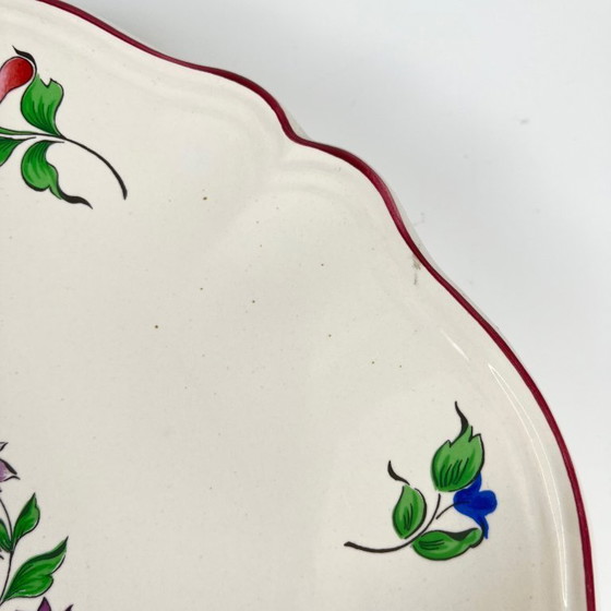 Image 1 of Flat scalloped edge, Réverbère model by KG Lunéville