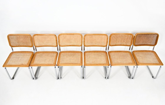 Image 1 of Dining Chairs Style B32 by Marcel Breuer, Set of 6
