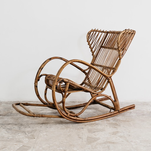 Schommelstoel Frans vintage design modern jaren 60