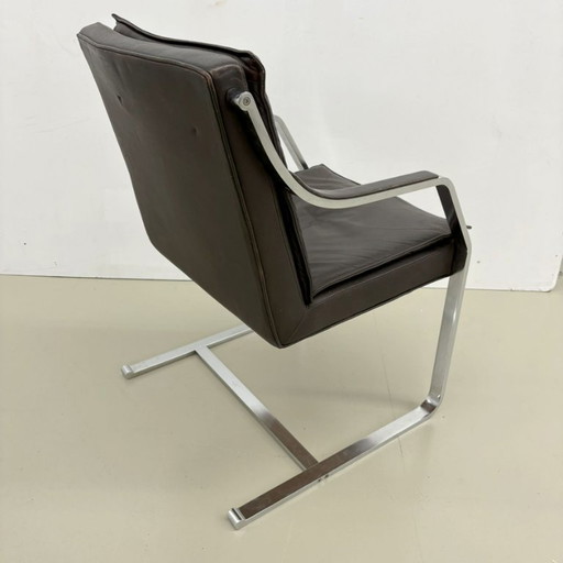 Knoll Art Collection leather chair by Rudolf B. Glatzel, 1970