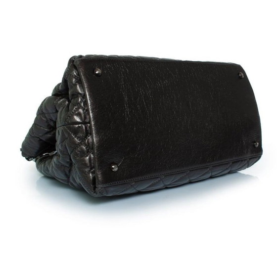 Image 1 of Chanel, quilted chain me tote in black