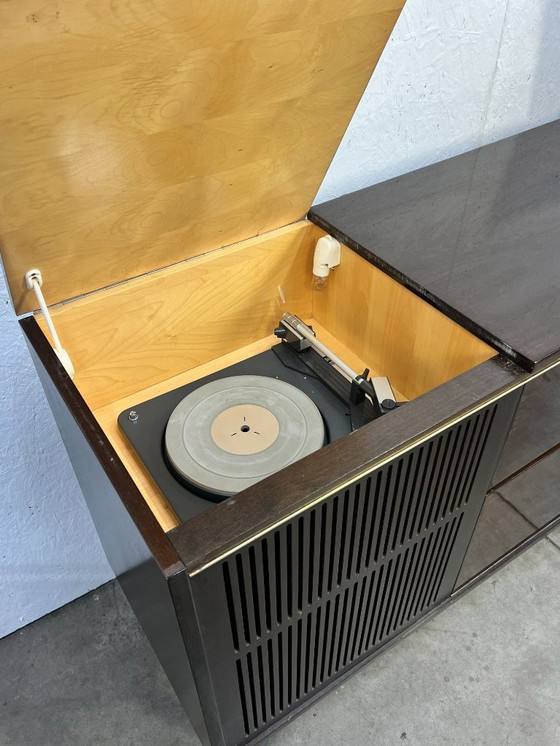 Image 1 of Vintage Audiomeubel / Dressoir Met Verlichting, Prinz, Engeland, 1960's