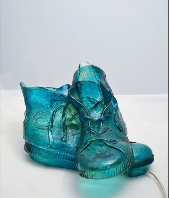 Image 1 of Rare resin table lamp produced by L'isola che non c'è in the 1970s