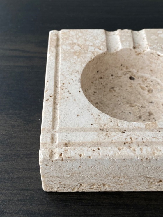 Image 1 of Travertine Fratelli Mannelli ashtray / bowl