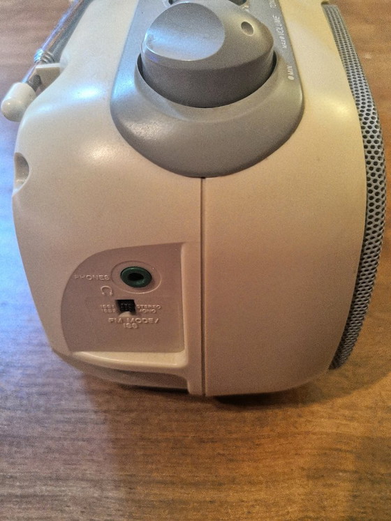 Raro Mini Boombox Bianco Sony CFS-E10L - Vintage Giappone - (1993), Oggetti decorativi, Plastica, Nero (foto 7 di 9)
