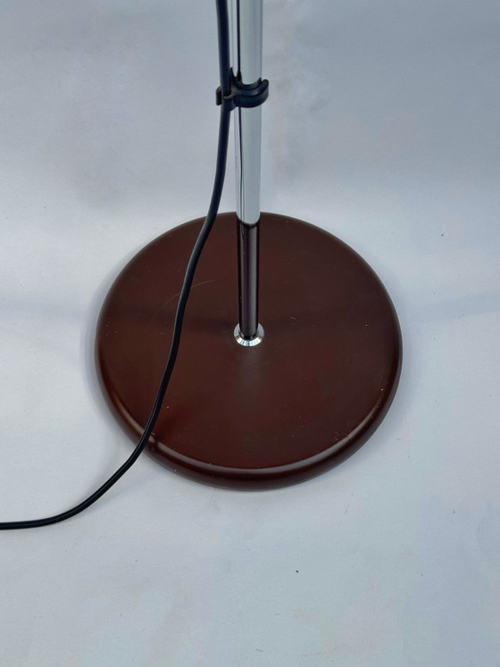 Image 1 of Vintage Dijkstra vloerlamp, jaren 70 | Verstelbare paddenstoelvormige kap | Nederlands design in Space Age-stijl
